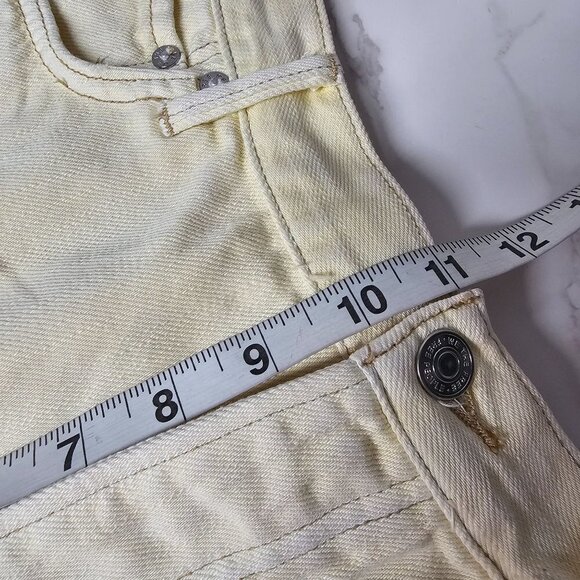 Free People High Rise Distressed Denim Shorts 'Loving Good Vibration  Women 30 - Picture 14 of 16